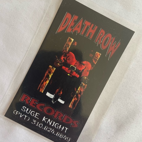 Suge Knight Death Row Records Business Card - Picture 2 of 5